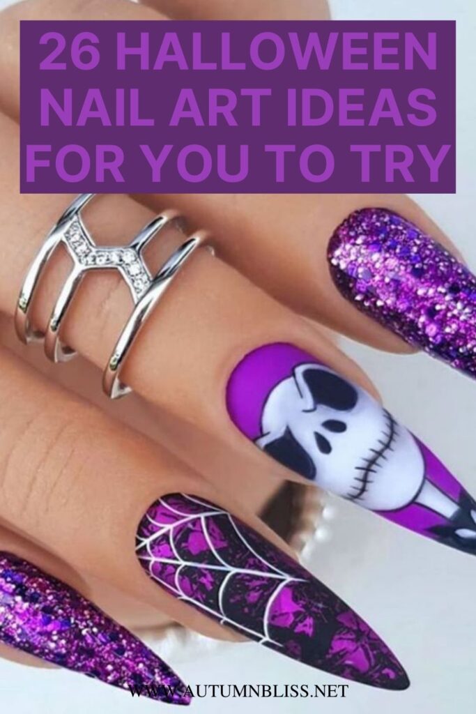 35 Easy Halloween Nails Designs You Can Copy | Halloween nails easy, Easy halloween  nails design, Halloween nail designs